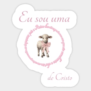 Eu sou uma ovelha de cristo Sticker